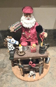 Kirkland Signatur Stoff Mache Weihnachtsmann handgefertigt 11" groß Weihnachtsfigur - Bild 1 von 12