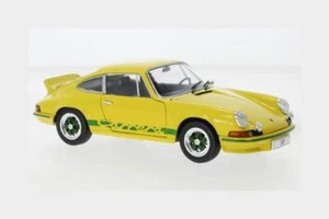 1:24 WHITEBOX Porsche 911 Carrera 2.7 Rs Coupe 1972 Yellow Green WB124189 Model - Picture 1 of 2