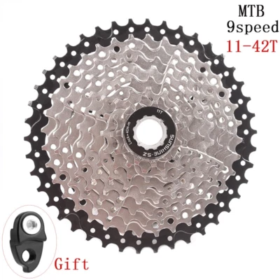 9 Speed MTB Bicycle Cassette 40T/42T Wide Ratio Freewheel Mountain Bike Flywheel - Image 1 of 4