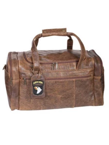 Borsone Scully Collezione Aerosquadron in pelle con zip superiore noce - Foto 1 di 3