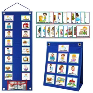 Timetable For Kids Visual Planner Routine for Children Autism UK Visual Schedule - Picture 1 of 10