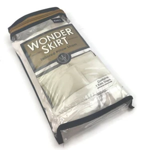 1 Wonder Skirt Tailored Pillow Sham Ivory Europeon 26” x 26” - Picture 1 of 9