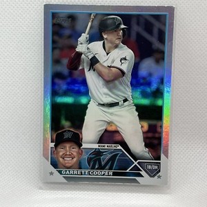 2023 Topps Series 1 Garrett Cooper Silver Rainbow Foil  SP #321 Miami Marlins