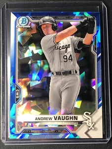 2021 Bowman Chrome Sapphire Andrew Vaughn Refractor #BCB-88 White Sox - Picture 1 of 2