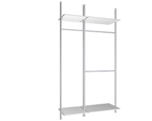 Regalsystem SOFT - Modul 10 mit Boden-Decken-Befestigung - Bild 1 von 5
