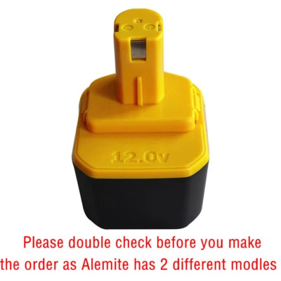 电池适用于 Alemite 339804 12 伏 2.0AH 2000mah NI-CD 电池 — 第 1/2 张图片