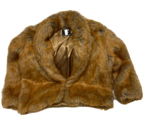 Unique Running Wild Size Large Coat Stampede Collection Faux Fur Women’s Nice! - Picture 1 of 12