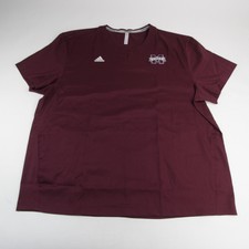 Mississippi State Bulldogs adidas Short Sleeve Shirt Men's Maroon New