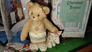 Cherished Teddies Wylie "I'm Called Little Friend" Pilgrim Bear Figurine MIB - Picture 1 of 4