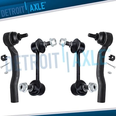Extremos de barra de amarre exterior delantero + eslabones de barra estabilizadora para Mazda 2007-2010 2011 2012 CX-7 Foto 1 de 4