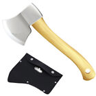 1* Durable Leather Ax Axe Blade Cover Mask Sheath with Hook for Camping//x