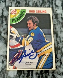 ROB SEILING # 394 SIGNED 1978-79 0 PEE CHEE great looking HOCKEY CARD - Picture 1 of 2