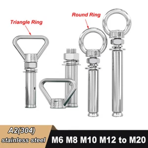M6 M8 M10-M20 Masonry Concrete Expansion Bolt Wall Anchor Bolts Screw Extra Long - Picture 1 of 89