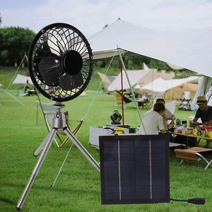 20W Solar Panel Fan Portable Solar Panel Powered USB Fan With Bracket For C N GB - Picture 1 of 24