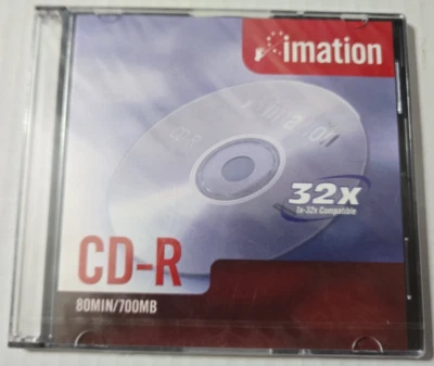 NEW Imation CD-R 700MB 80 minutes Blank 1 Pack Brand New & SEALED - Image 1 of 4