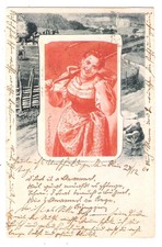 Donnine - viaggiata in Austria nel 1901 - 177 E -