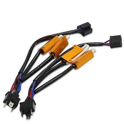 A1 2x Dual LED Canbus Resistor Kit H4 9003 H/L Headlight Anti Flicker Error Free - Image 1 of 4