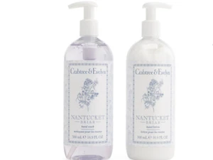 Crabtree & Evelyn NANTUCKET BRIAR Hand Lotion & Wash SOAP 16.9 oz x2 BRAND NEW! - Picture 1 of 2