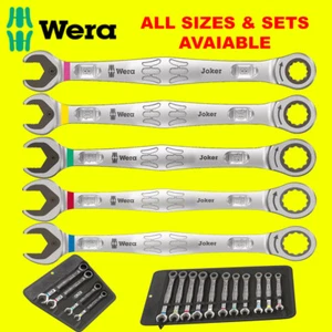 WERA Joker Metric & Imperial Combinazione cricchetto estremità aperta tutte le dimensioni - Foto 1 di 15