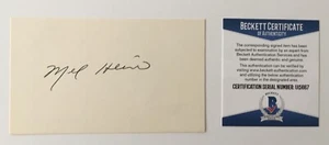 Mel Hein signed handsigniert 3x5 Karte BAS Beckett zertifiziert Fußball HOF - Bild 1 von 1