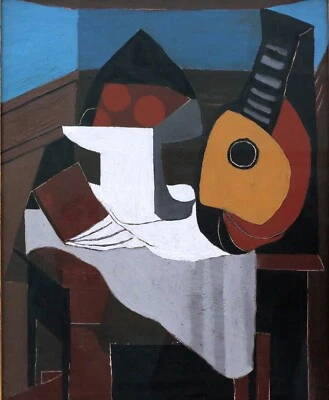 NEW Pablo Picasso Still Life with Mandoline Poster, Print , Canvas FREE SHIPPING - Image 1 of 4