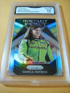 DANICA PATRICK 2018 PRIZM INSTANT IMPACT PRIZM # II-13 GRADED 10  L@@@K - Picture 1 of 2
