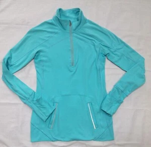 Chaqueta Jersey Ivivva by Lululemon Turquesa 1/2 Cremallera Atlética Alegría Caída 14 - Imagen 1 de 6