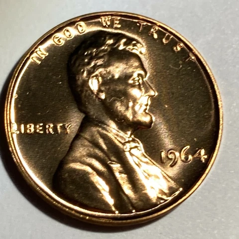 1964 GEM PROOF Lincoln Memorial Cent Final Year Philadelphia Proof Penny USA 1c Cover