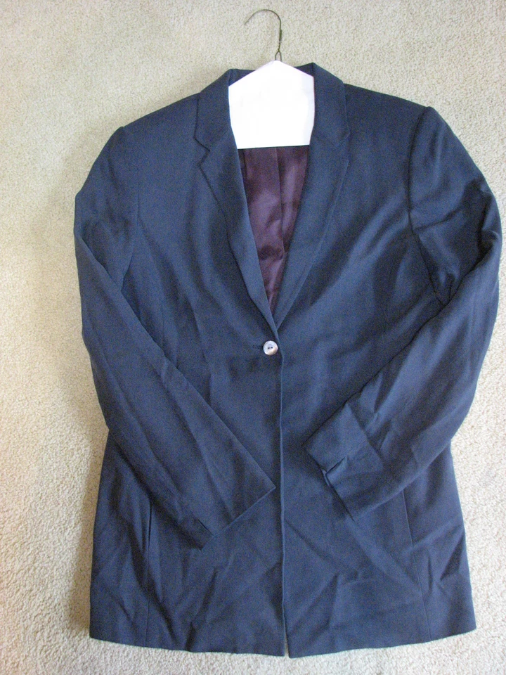 Blazer largo gris azul talla 10 de Valerie Stevens para mujer Foto 1 de 1