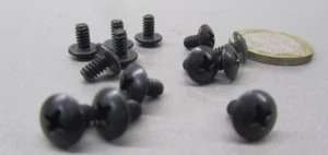 Truss Head Phillips 18-8 Stainless Black Oxide Screw 6-32 x 1/4" L, 50 Pcs - Picture 1 of 21