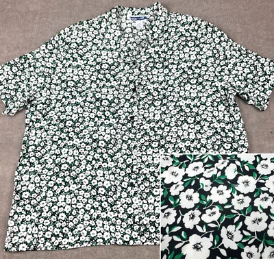 Vintage Pendleton Shirt Womens 22W Floral Button Up Rayon Spring Flowers AOP - Image 1 of 4