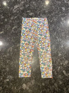 MINI BODEN Floral Leggings Pull On Size 3-4y Girls - Picture 1 of 5