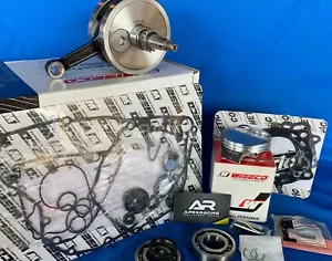 WISECO TRX450R 2006-2014 TOP BOTTOM ENGINE REBUILD KIT CRANKSHAFT PISTON GASKETS - Picture 1 of 5