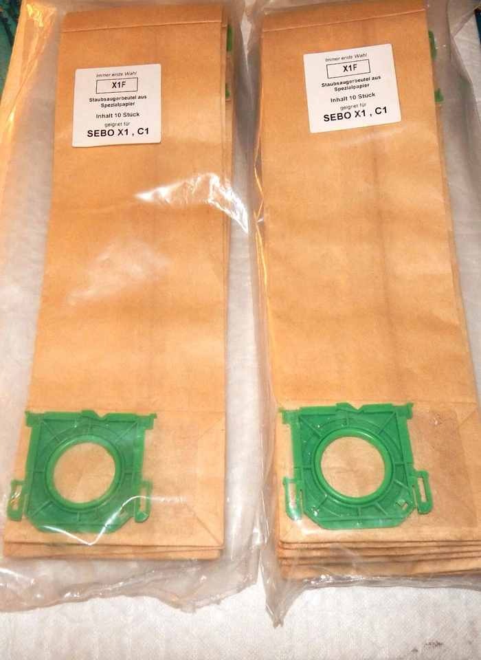 17 neue Staubsauger Beutel für SEBO C1 X1 X2 X3 X4 G XP Staubsauger Serie - Bild 1 von 1
