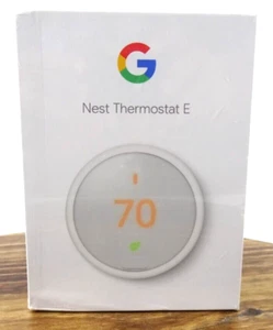 Nest Thermostat E Programmable Smart Thermostat White T4000ES FACTORY SEALED BOX - Picture 1 of 4