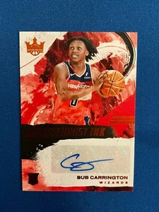 2024-25 Court Kings Bub Carrington Impressionist Ink Autograph Amber /49 RC  - Picture 1 of 2