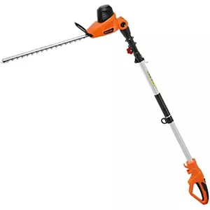 Electric Pole Hedge Trimmer 20" Dual-Action Laser Cut Adjustable Cutting Head US - Bild 1 von 12