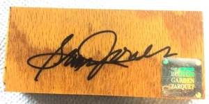 Sam Jones Autographed original Boston Garden Parquet with Garden Hologram - Picture 1 of 2
