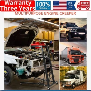400 lbs Capacity Adjustable Automotive Engine Creeper Thick Padded Deck Foldable - Picture 1 of 13