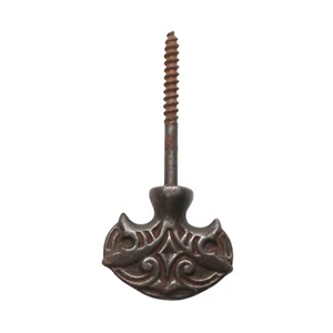 Vintage Gusseisen verzierte Cheval Spiegelschraube - Bild 1 von 3