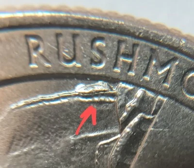 2013-P "Unchipped Rock"Die Chip Mt. Error America the Beautiful Quarter - Image 1 of 4