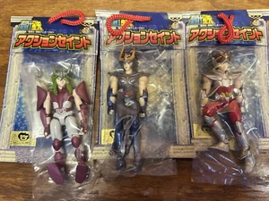 Knights of the Zodiac Saint Seiya 3.5" Movable Figures Lot of 3 2001 Banpresto - Picture 1 of 2