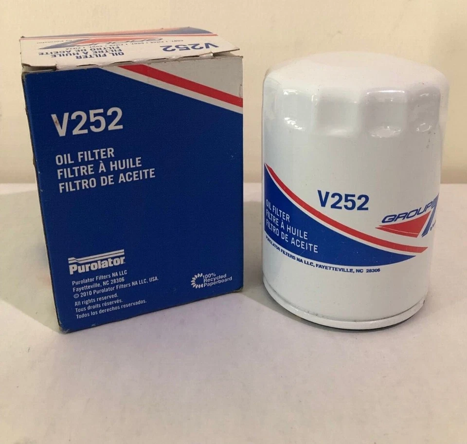 Filtro de aceite de motor Group7 V252 se adapta a VW Jetta Golf Jetta Beetle Audi TT RS6 seleccionado Foto 1 de 4