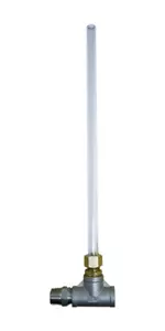 Vetro per mirino 18"" con maglietta FPT in acciaio inox 1/2 - Foto 1 di 1