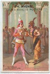 Chromo. Th. Avenel. Poitiers. La Gypsy. Act II. Scene 5 - Picture 1 of 2