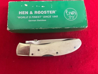 Faca dobrável alemã Hen & Roster HR-5031PS aço inoxidável na caixa (Espanha) - Boa - Imagem 1 de 4
