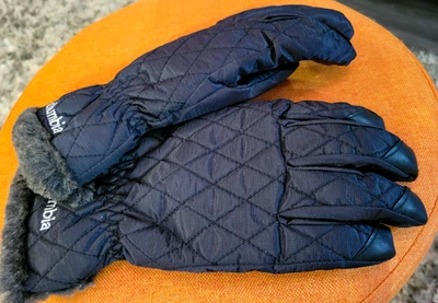 Guantes Columbia para mujer medianos negros acolchados forrados de piel sintética invierno cálido polar Foto 1 de 4