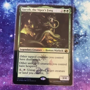 Saryth, the Viper's Fang (FOIL) x1 - MTG Innistrad: Midnight Hunt MID #197 - Picture 1 of 1