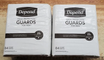 Protectores de protección Depend Fresh para hombre absorción máxima 164 unidades Foto 1 de 4