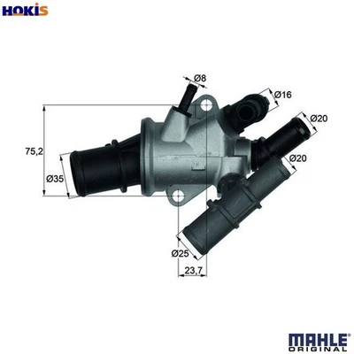 THERMOSTAT COOLANT TI 165 88 FOR FIAT DOBLO/MONOCAB/Box/Body/MPV PUNTO/Van 1.9L - Image 1 of 4